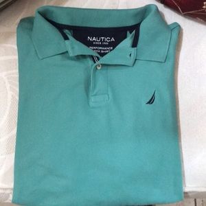 Nautica Light Green polo very nice color Xl